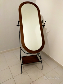 Specchio basculante Legno/Ferro battuto