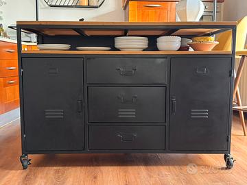 Isola bar per cucina stile loft