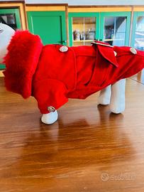 Cappotto elegante rosso per cane taglia piccola