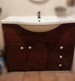 Lavabo mobile arte povera fatto a mano