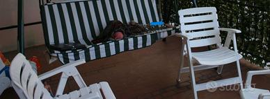 Sedie da giardino pieghevoli in resina