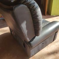 Poltrone vera pelle con ribalta