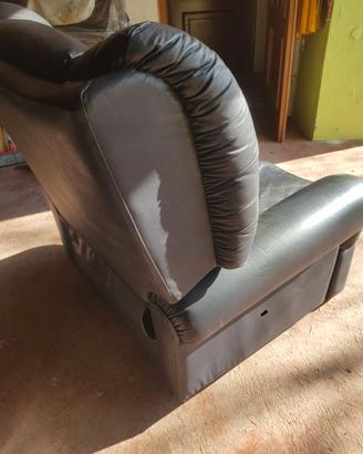 Poltrone vera pelle con ribalta