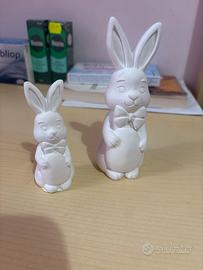 Coniglietti decodativi in ceramica