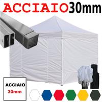 Gazebo 3x3 pieghevole portatile tendone feste PVC