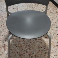  sei sedie grigie come nuove 