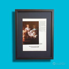 Pubblicità originale vintage retro computer IBM