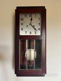 Orologio a pendolo da parete in legno,