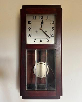 Orologio a pendolo da parete in legno,