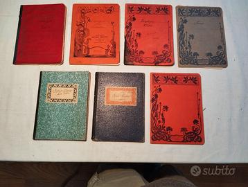 Lotto Quaderni scolastici Antichi anni 10'