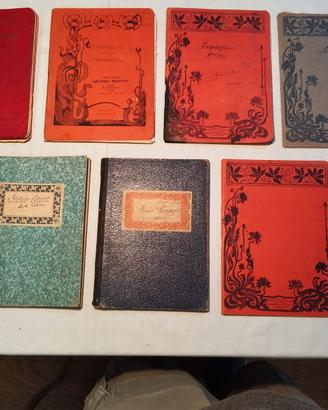 Lotto Quaderni scolastici Antichi anni 10'