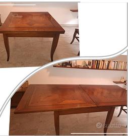 Tavolo legno massello estensibile 8 posti 220 cm