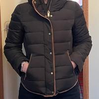 Giacca imobitta di piuma verde militare