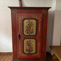 Armadio Rustico Dipinto a Mano Tirolese