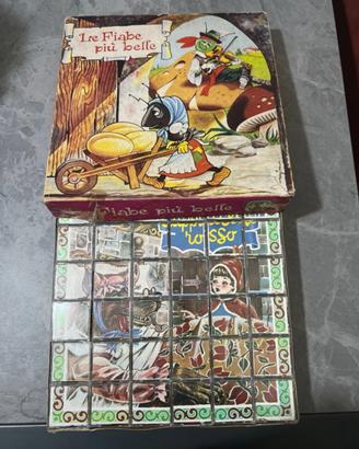 Le fiabe più belle, puzzle a cubotti, vintage