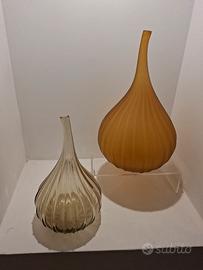 coppia vasi Drops Salviati murano Renzo stellon