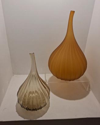 coppia vasi Drops Salviati murano Renzo stellon