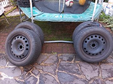 gomme termiche da 16 e cerchi in ferro
