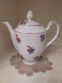 Caffettiera ceramica e tazzine