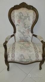 Poltroncina in stile legno massello