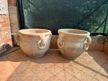 Coppia vasi terracotta