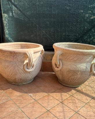 Coppia vasi terracotta