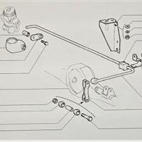 Leve correttore frenata +gommini niva 1.6-1.7-1.9d