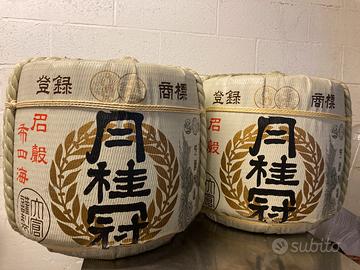 Coppia Barili Sake arredamento