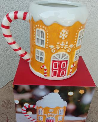 Tazza casa pan di zenzero 🍪 con candy cane 🍭