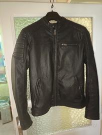 giubbotto uomo in pelle sintetica 