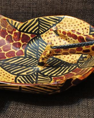 Giraffa Statua Organizer Stile Etnico 32cm X 17cm
