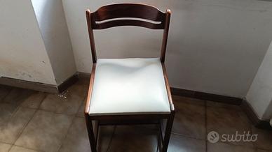 2 sedie con seduta imbottita