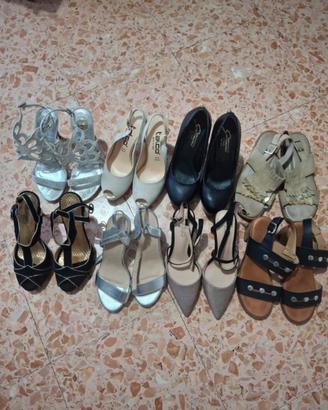 set scarpe e sandali con tacco e senza numero 36