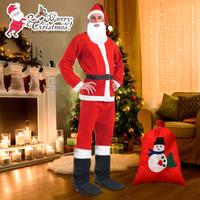 Set babbo natale santa Claus 7 vestito barba sacco