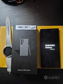 Samsung Galaxy S24 Ultra + Galaxy Watch6 NUOVI – R