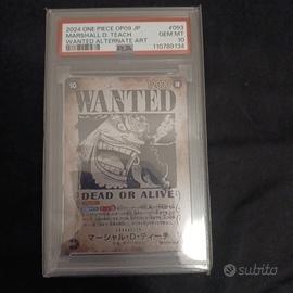 One Piece Marshall D. Teach Wanted OP09 PSA10 jap