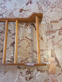 Spalliera svedese in legno a 12 scalini 