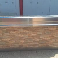 bancone bar usato acciaio