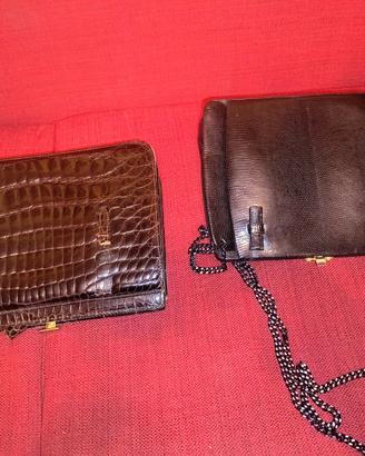Borse in pelle pitone e coccodrillo
