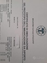 CERTIFICATI RINA X  12 MIGLIA 