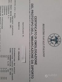 CERTIFICATI RINA X  12 MIGLIA 