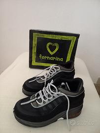 Sneakers Fornarina nere Nylon Shoe n.39 