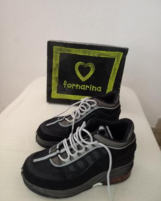 Sneakers Fornarina nere Nylon Shoe n.39 
