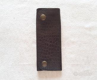 Astuccio Portachiavi vintage pelle testa moro 6ga
