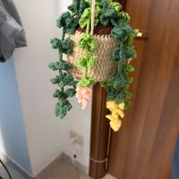 Porta piantina gatto a mano realizzato ad unvine