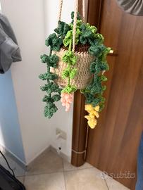 Porta piantina gatto a mano realizzato ad unvine