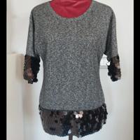 Felpa Intrend Max Mara  sale e pepe tg S