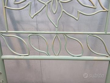 Letto artigianale in ferro battuto