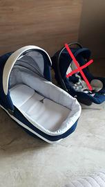  navicella Inglesina blu notte e panna 