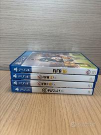 Lotto PS4 (FIFA 16 + FIFA 17 + FIFA 18 + FIFA 21)